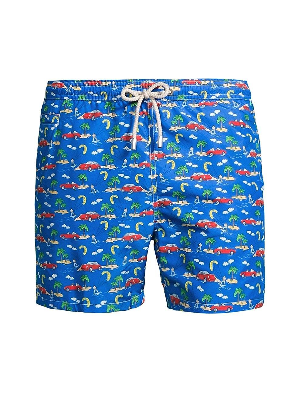 Mens Ultralight Printed 70s Swim Shorts Product Image