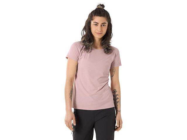 Arc'teryx Taema Crew Short Sleeve (Amaranthus Heather) Women's Clothing Product Image