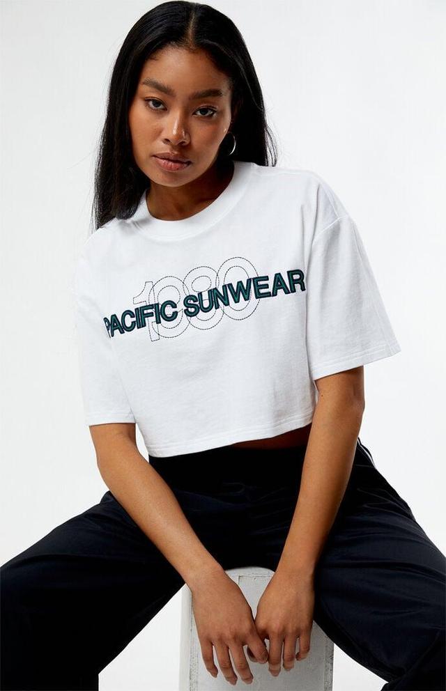 Women's Pacific Sunwear 1980 Cropped T-Shirt Product Image