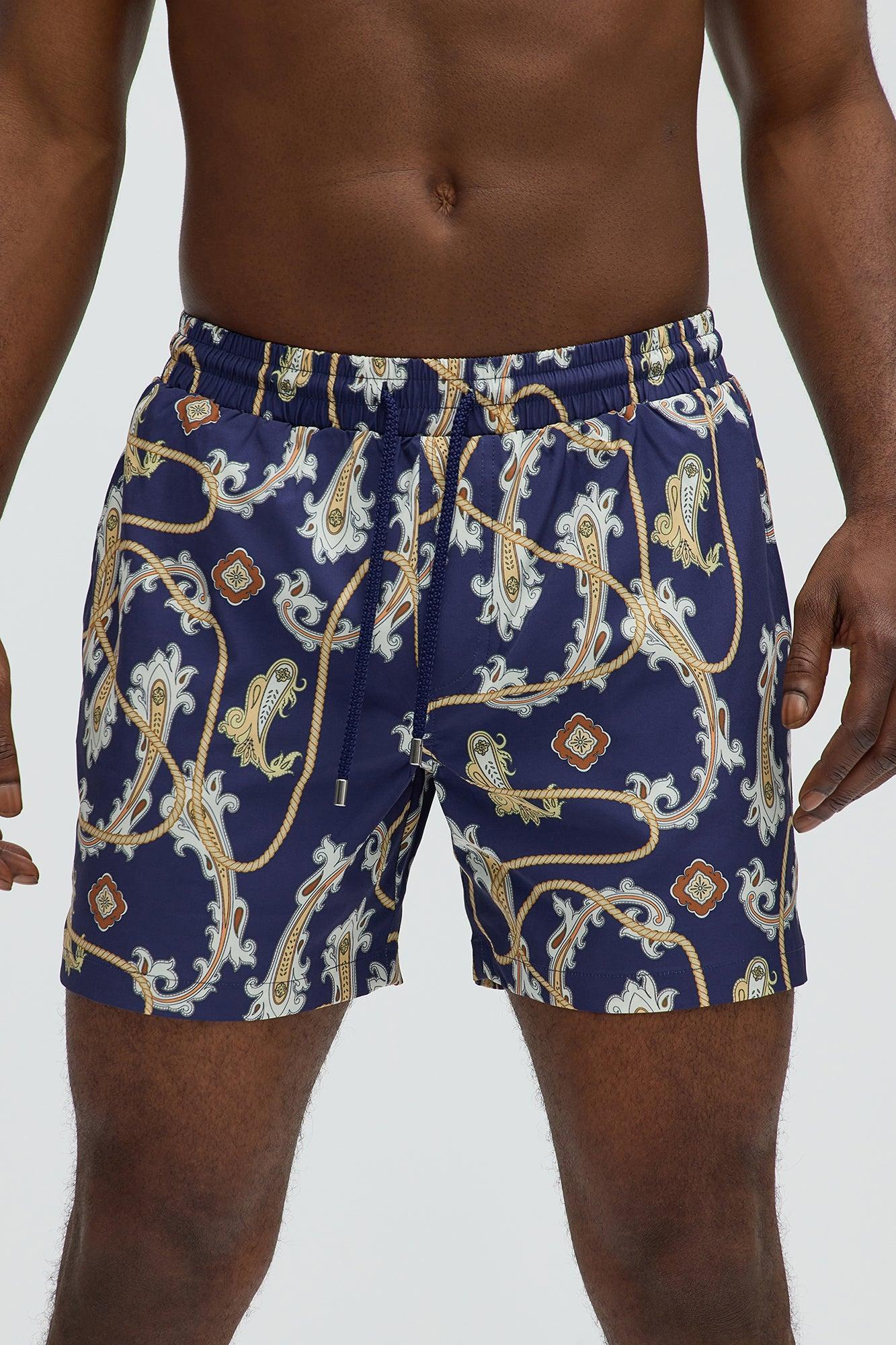 Roped In Swim Trunks - Blue/combo Product Image