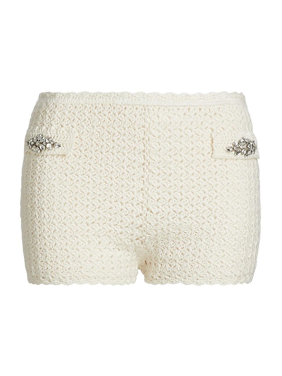 Womens Eva Crochet Shorts Product Image