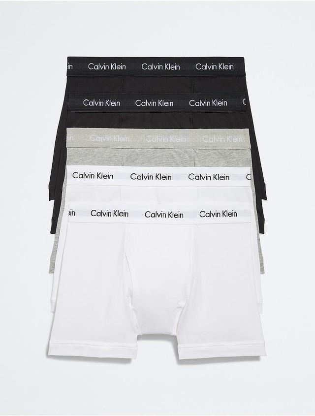 Calvin Klein Mens Cotton Stretch 5-Pack Trunk - White - XL Product Image