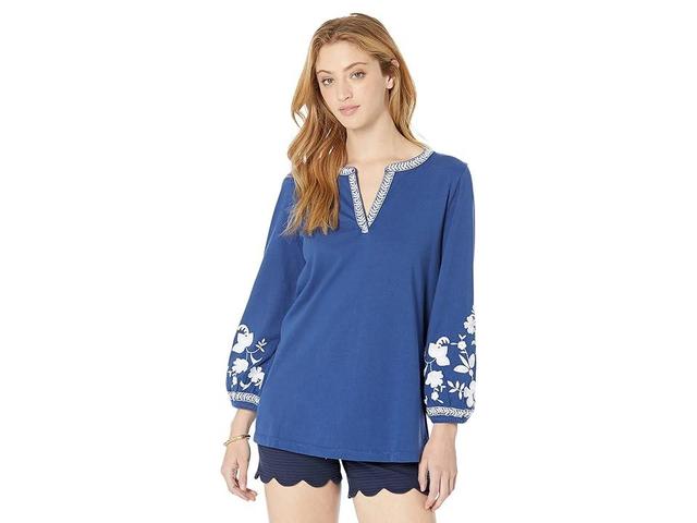 Lilly Pulitzer Kacia Knit Tunic (Oyster Bay ) Women's Clothing Product Image