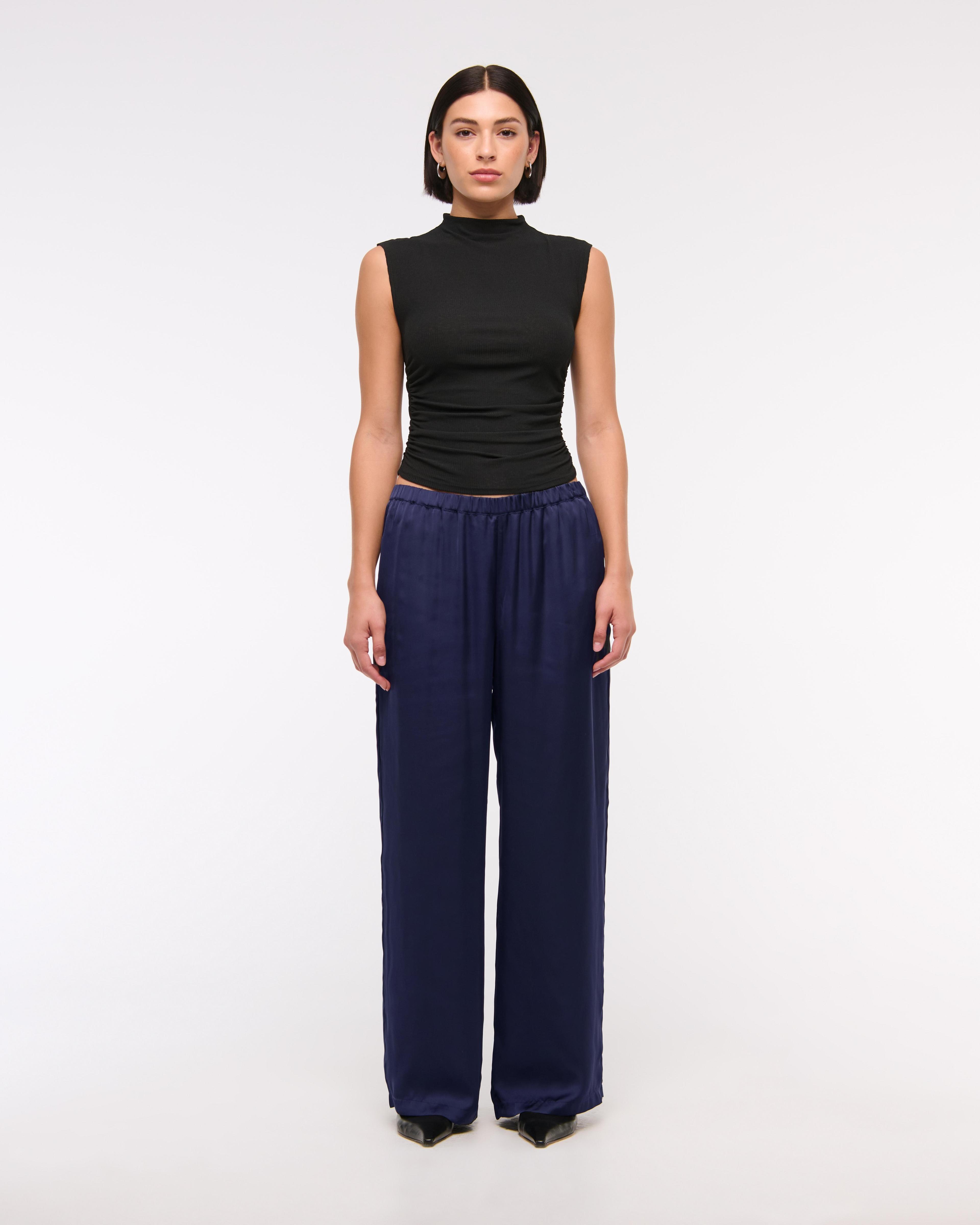 Satin Pull-On Pant Product Image