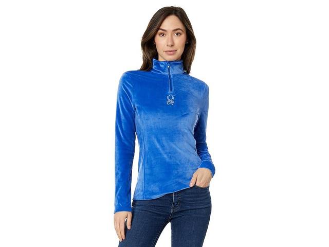 Spyder Shimmer Bug 1/2 Zip (Electric ) Women's Clothing Product Image