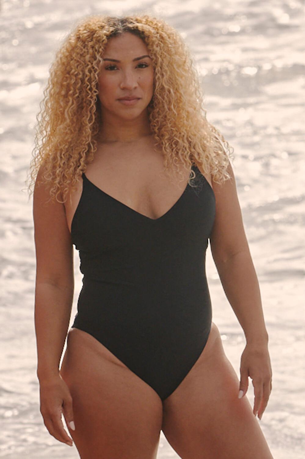 Juana Surf One Piece - Black Female Product Image