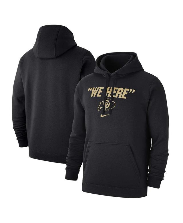 Mens Nike Black Colorado Buffaloes We Here Club Fleece Pullover Hoodie Product Image