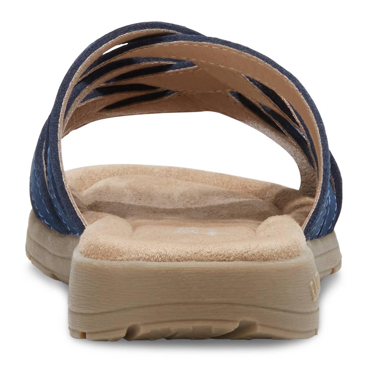 Eastland Hazel Womens Leather Slide Sandals Blue Product Image
