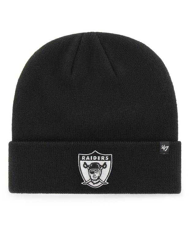 Mens 47 Brand Black Las Vegas Raiders Legacy Cuffed Knit Hat Product Image