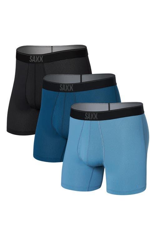 SAXX Quest Quick Dry Mesh 3-Pack Slim Fit Boxer Briefs Product Image