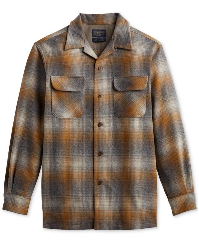 Pendleton Plaid Wool Flannel Button-Up Board Shirt Product Image