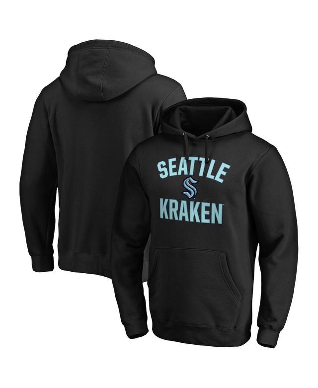 Mens Fanatics Black Seattle Kraken Big and Tall Victory Arch Pullover Hoodie Product Image