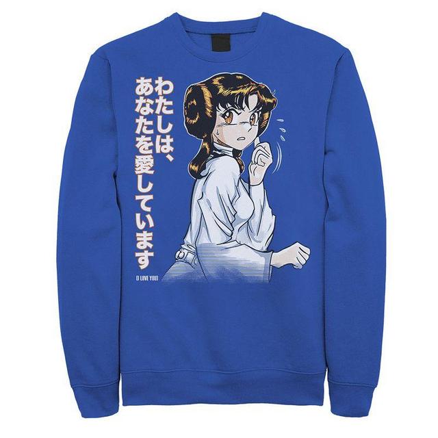 Mens Star Wars Leia Anime She Says Sweatshirt Product Image