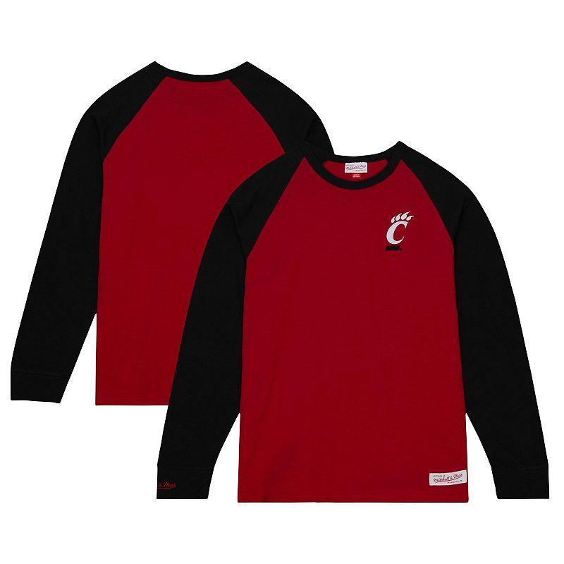 Mens Mitchell & Ness Cincinnati Bearcats Legendary Slub Raglan Long Sleeve T-Shirt Product Image