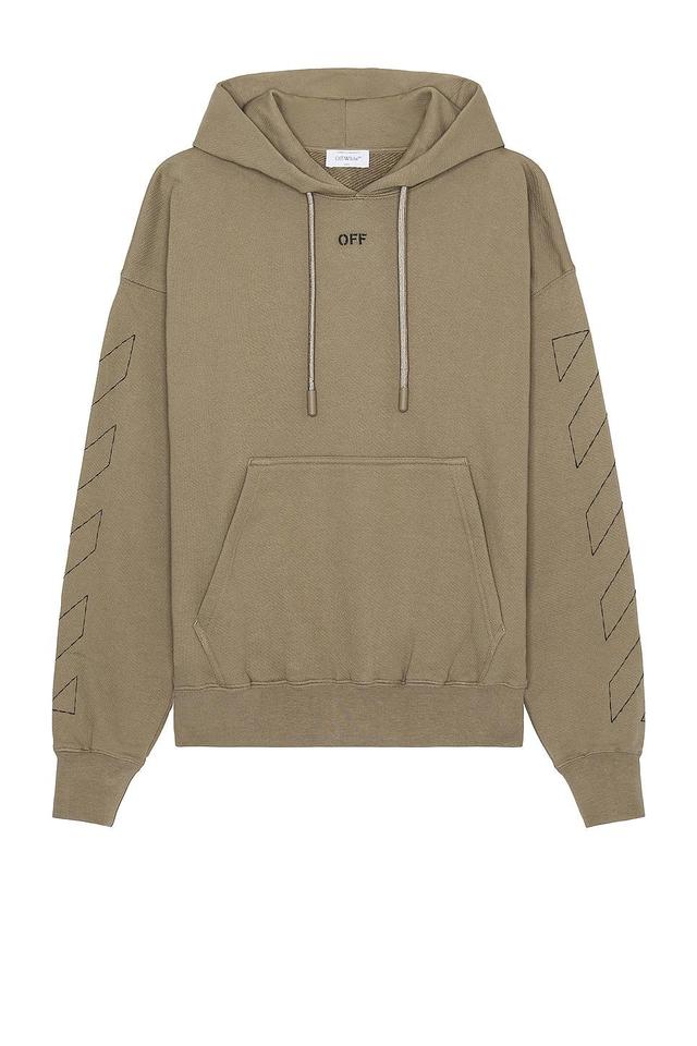 OFF-WHITE Off Stitch Skate Hoodie in Beige - Taupe. Size S (also in L, M, XL/1X). Product Image