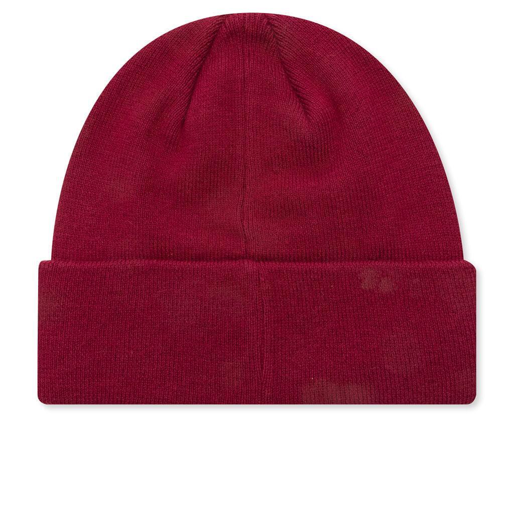 Logo Head Wool Beanie - Burgundy Male Product Image