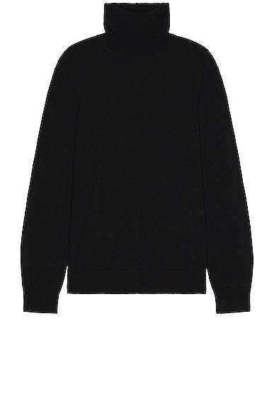 Club Monaco Merino Turtle Neck Tee in Black - Black. Size XL/1X (also in ). Product Image