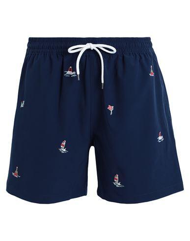 POLO RALPH LAUREN 5.75-inch Traveler Classic Swim Trunk Man Swim Trunks Navy Blue Size Xxl Recycled Product Image