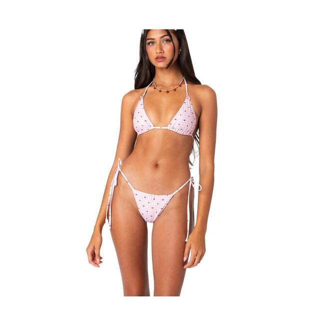 Edikted Womens Picnic triangle bikini top Product Image