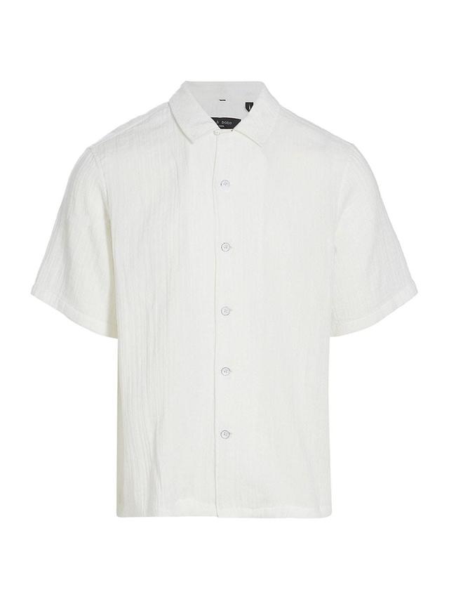 Mens Textured Short-Sleeve Shirt Product Image