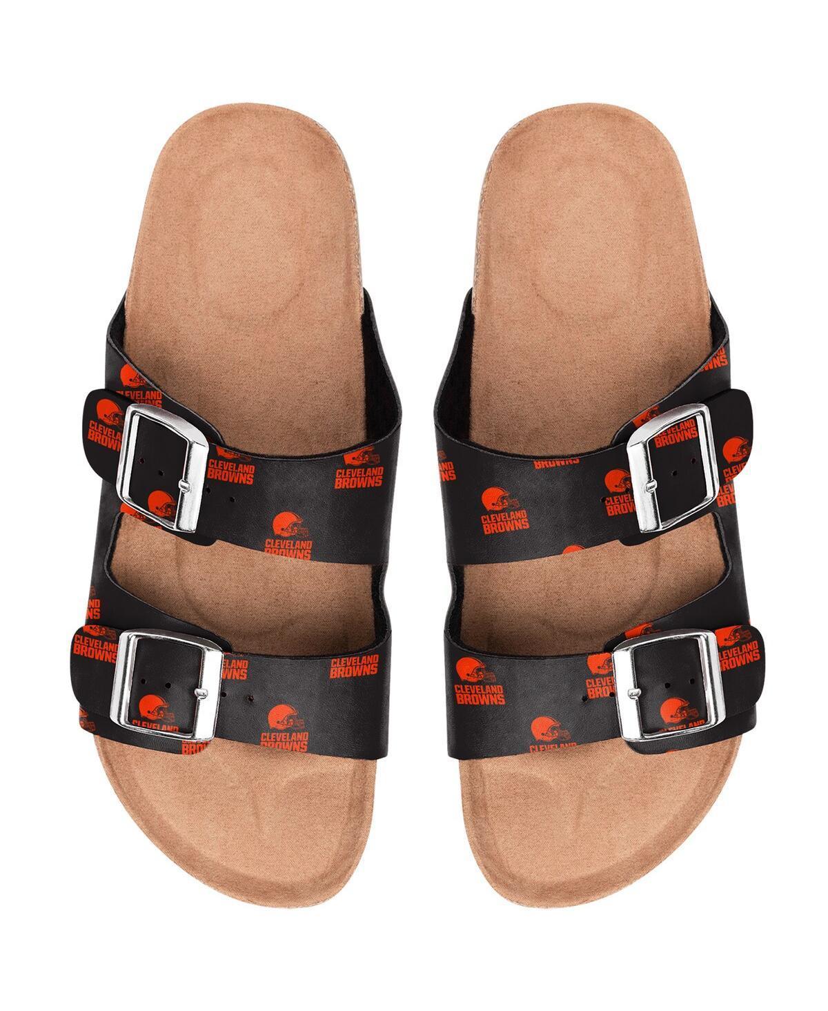 Womens Cleveland Browns Mini Print Double Buckle Sandal Product Image