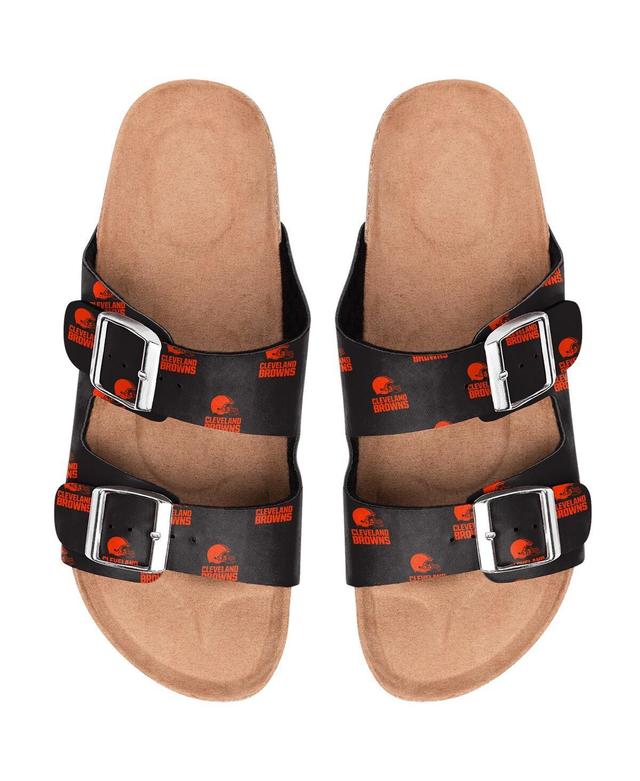 Womens Cleveland Browns Mini Print Double Buckle Sandal Product Image