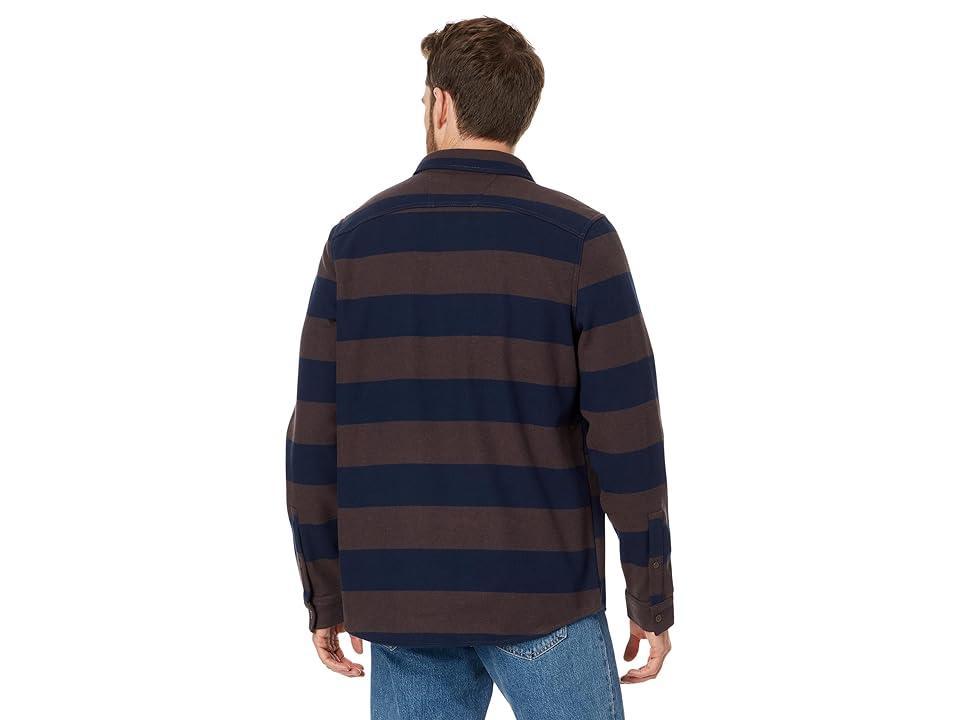 Oakley Bear Cozy Flannel (Blue Stripes) Men's Clothing Product Image