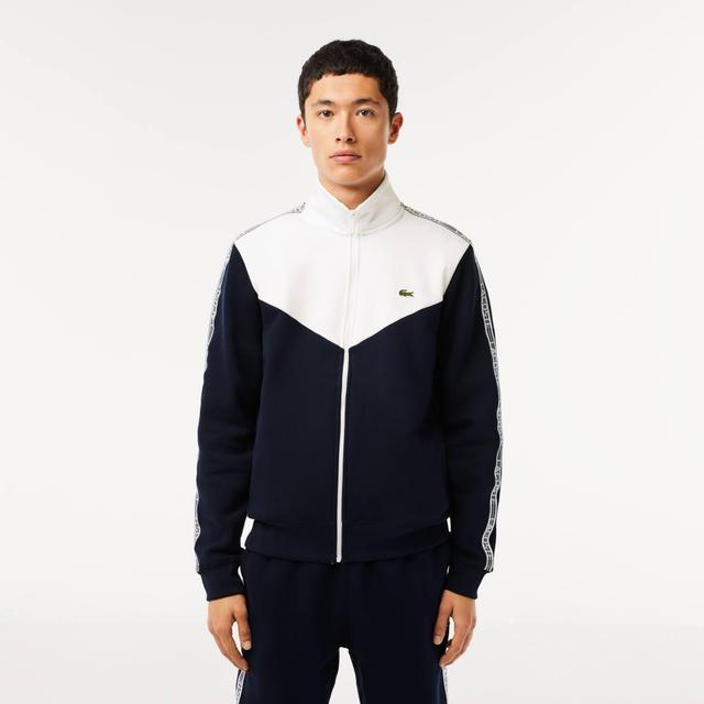 Men’s Lacoste Classic Fit Colourblock Zipped Jogger Sweatshirt Product Image