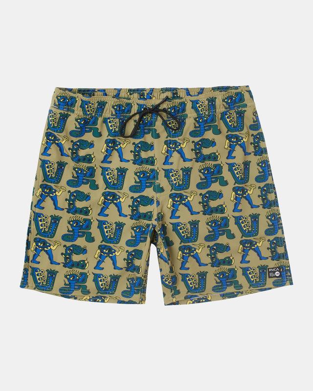 Elastic Waist Boardshorts 17" - Avocado Product Image