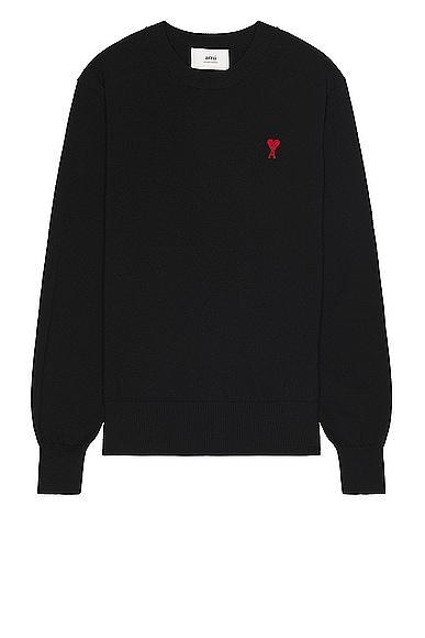 ami Red ADC Sweater in Black Product Image