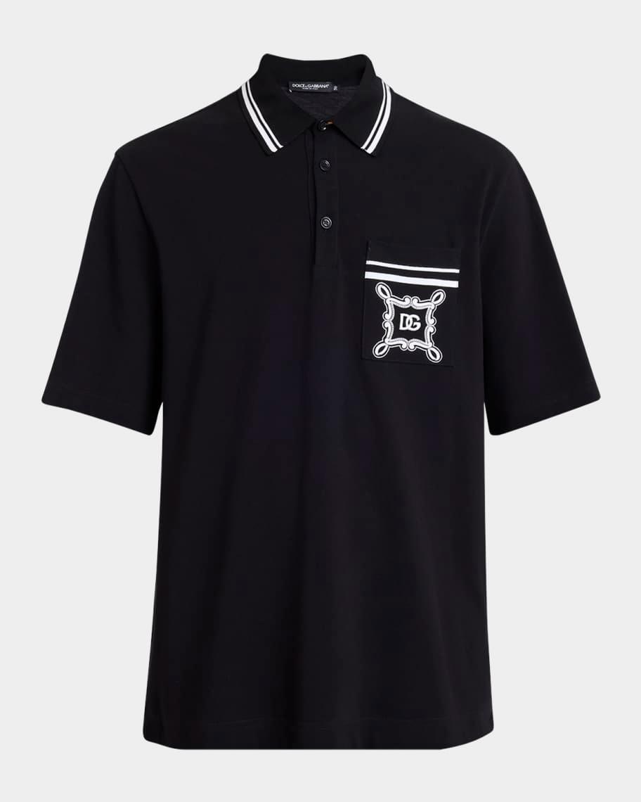 Men's Bandana-Print Pocket Polo Shirt Product Image