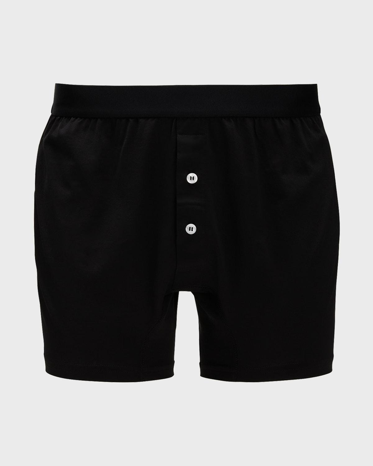 Mens Cotton-Stretch Boxer Briefs Product Image