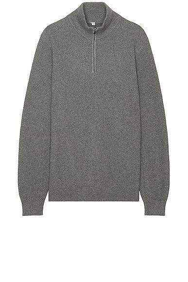 Schott Waffle Weave Sweater in Grey Product Image