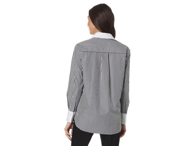 Elliott Lauren Parallel Lines White) Women's Clothing Product Image