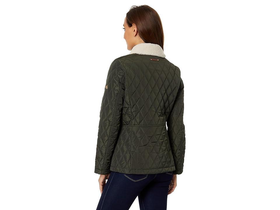 Lauren Ralph Lauren Zip Front Berber Quil (Litchfield Loden) Women's Clothing Product Image