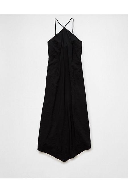 AE Y-Neck Halter Midi Dress Womens Product Image