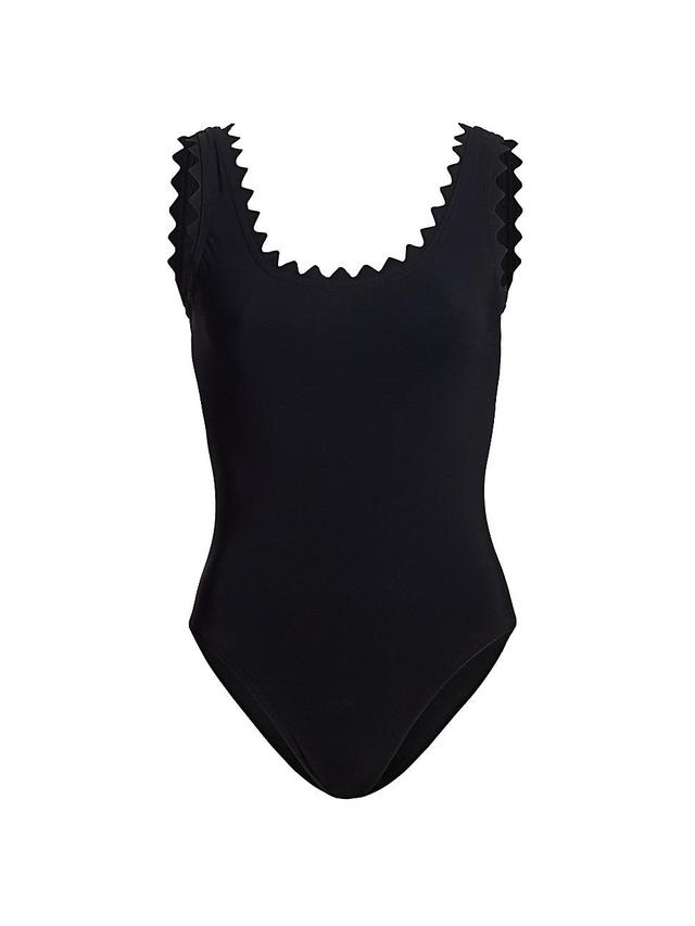 Womens Ines Scallop-Neck One-Piece Swimsuit Product Image