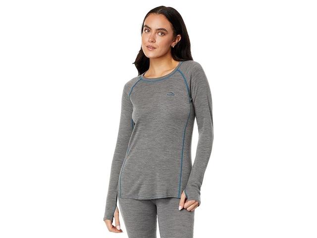 L.L.Bean Cresta Midweight 250 Crew Top (Carbon ) Women's Clothing Product Image