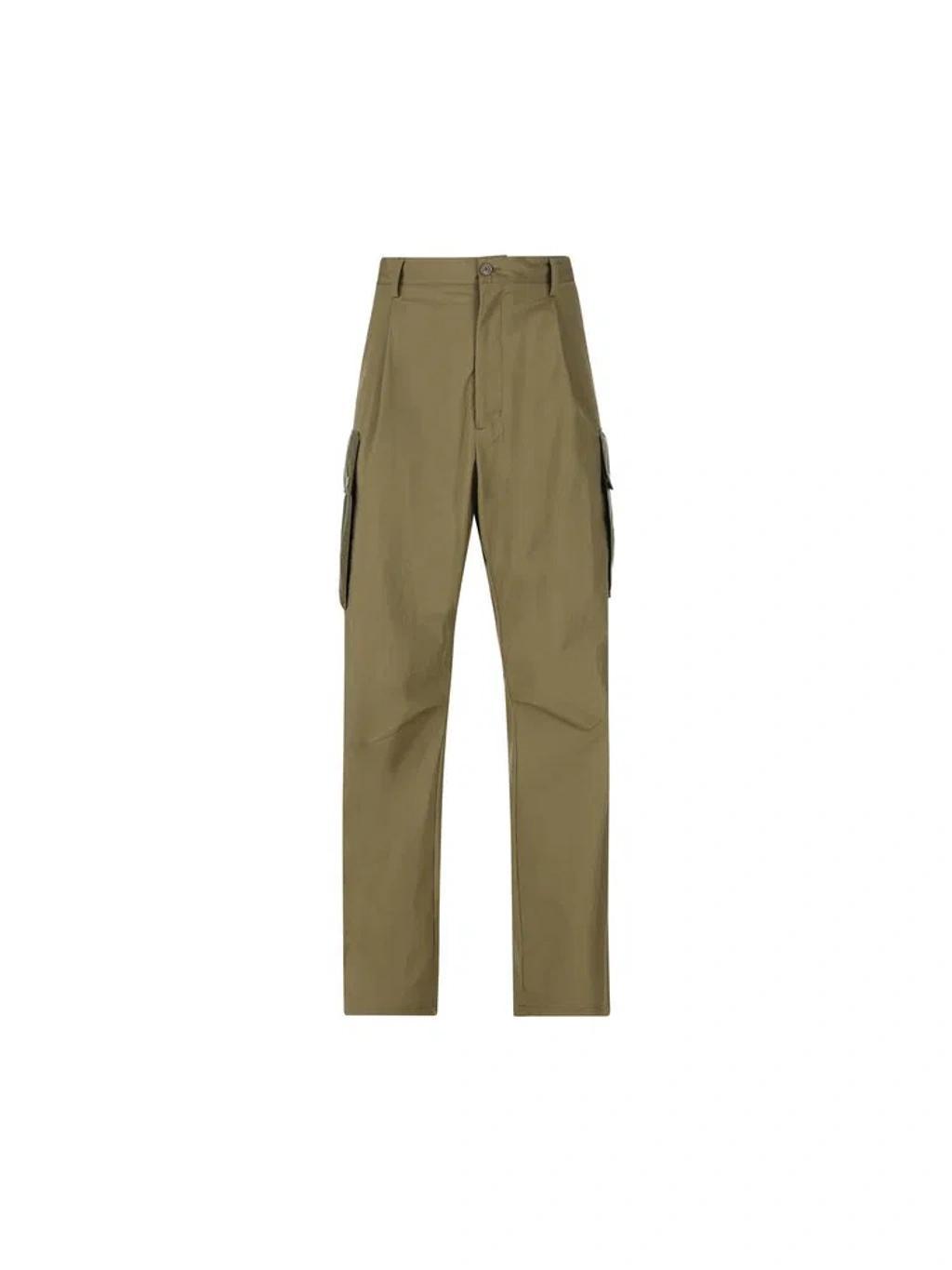 Logo Patch Cargo Pants In Beige Product Image