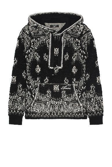 Amiri Bandana Hoodie in Black Product Image