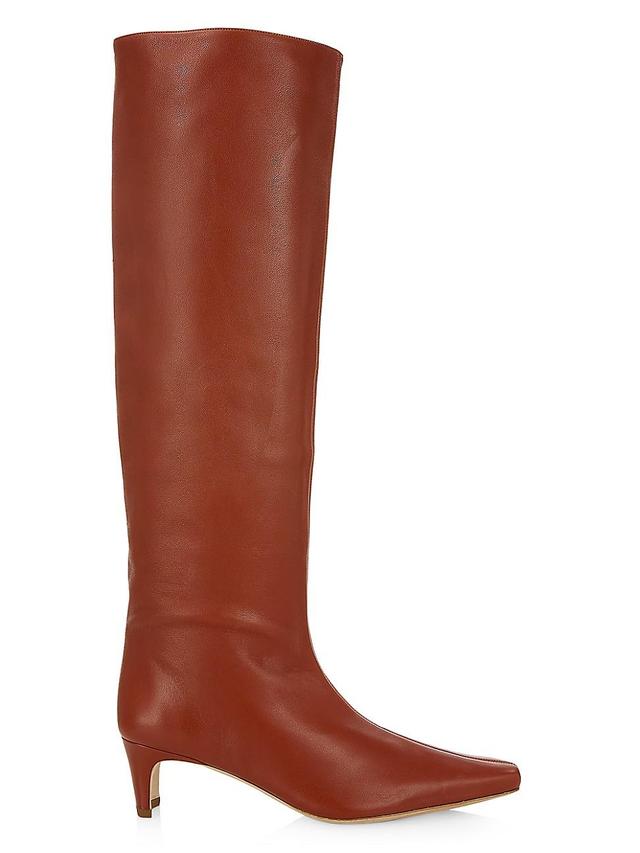 Womens Wally Leather Knee-High Boots Product Image