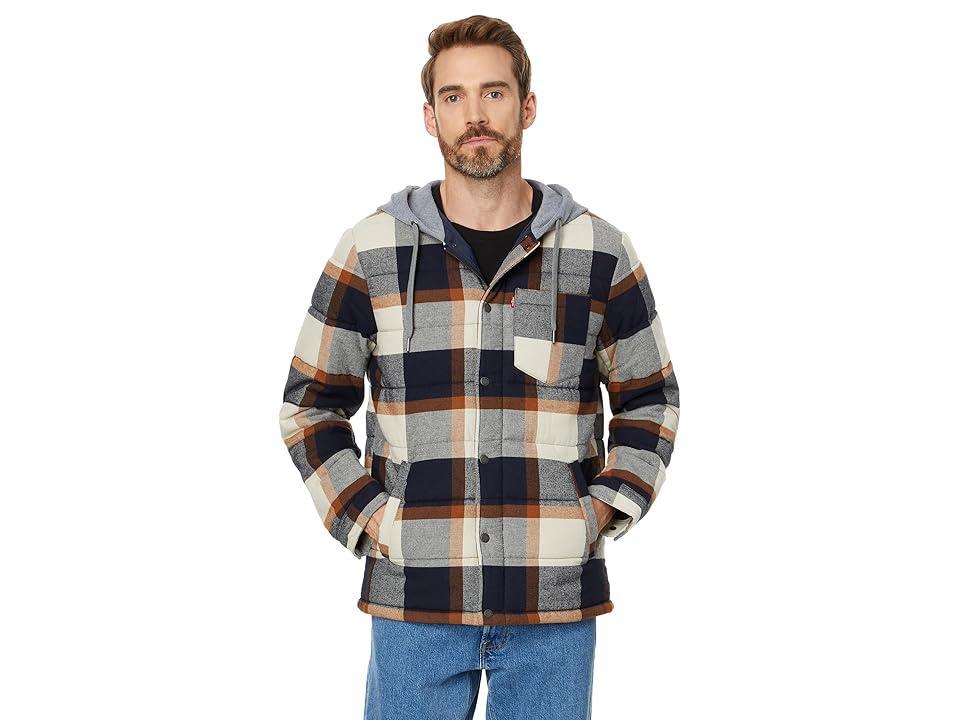 Levi's(r) Cotton Plaid Quilted Puffer (Skater Plaid) Men's Jacket Product Image