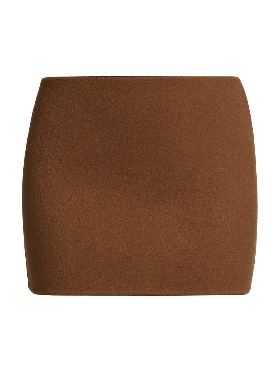 Womens Virgin Wool Miniskirt Product Image