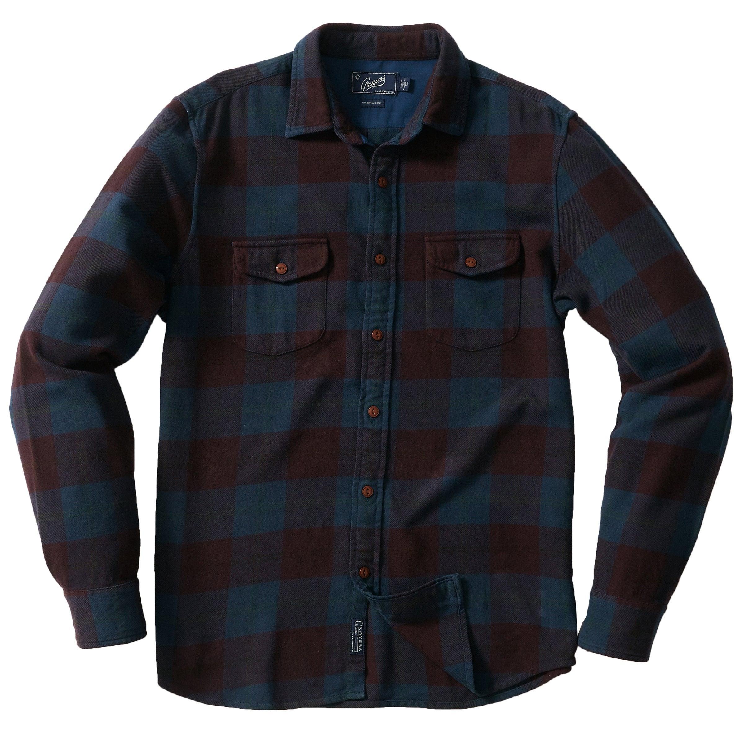 Boseman Heritage Flannel - Burgundy Slate Product Image