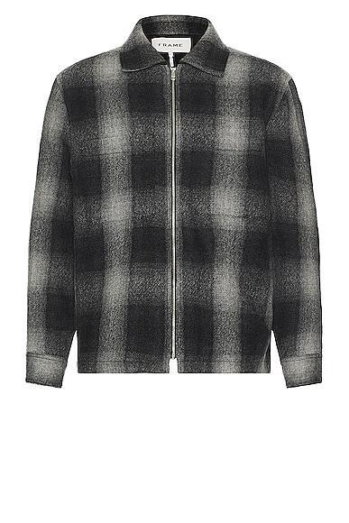 FRAME Shadow Check Wool Jacket Product Image