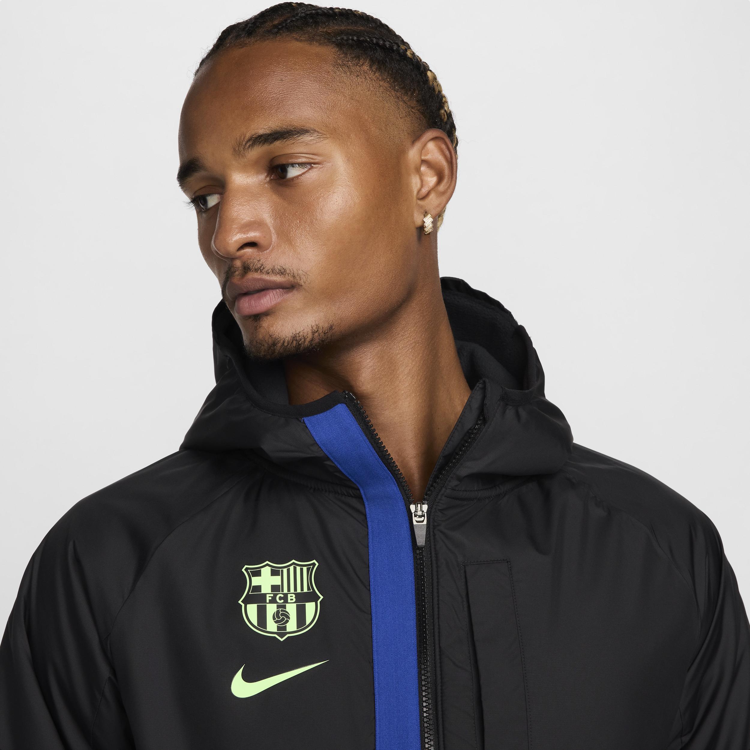 FC Barcelona AWF Third Nike Mens Soccer Winterized Jacket Product Image