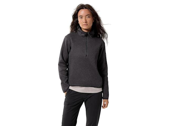 Arc'teryx Covert Zip Neck Heather II) Women's Clothing Product Image