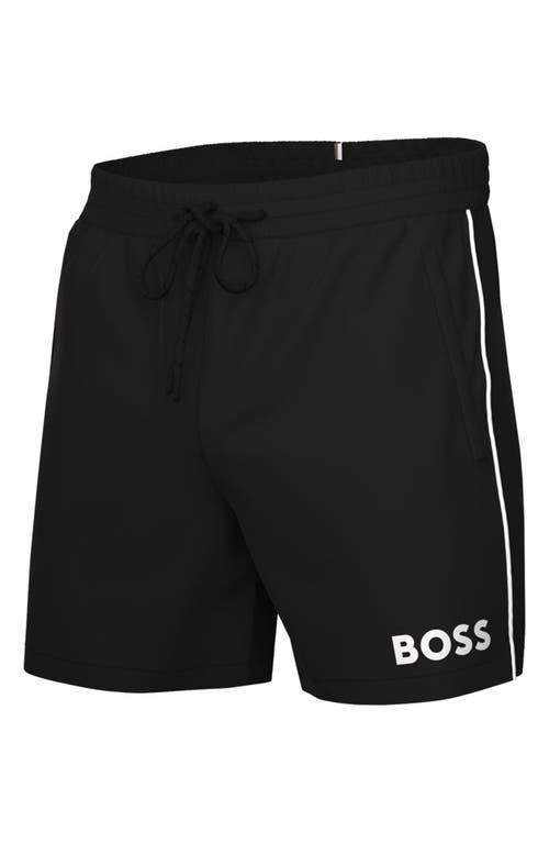 BOSS Mens Starfish Recycled Nylon Swim Trunks Product Image