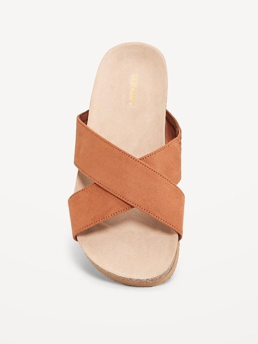 Cross-Strap Cork Sandals Product Image