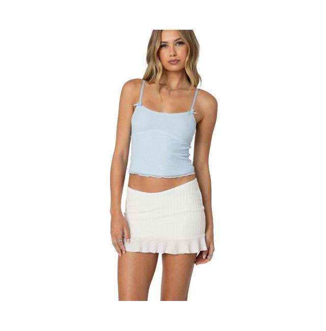 Edikted Womens Bethany Mesh Tank Top Product Image